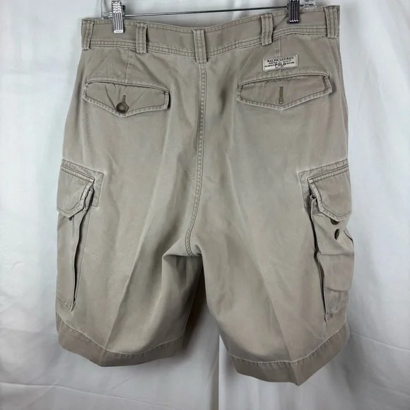 CLEARANCE!!! Polo by Ralph Lauren Tan Cargo Shorts Versatile Design - Picture 4 of 12